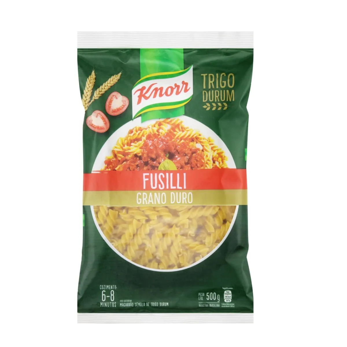 Macarrão De Sêmola Grano Duro Fusilli Knorr Pacote 500g