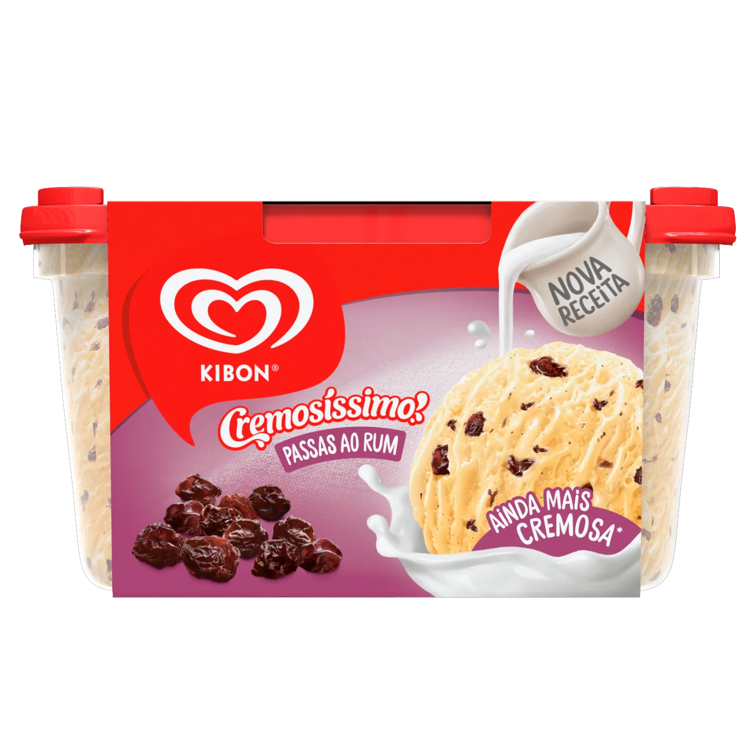 Sorv Kibon Cremosissimo Passas Ao Rum 1,5l