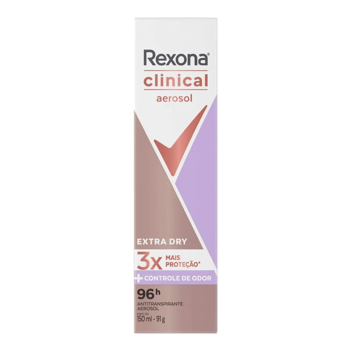Antitranspirante Aerosol Rexona Clinical Extra Dry 150ml
