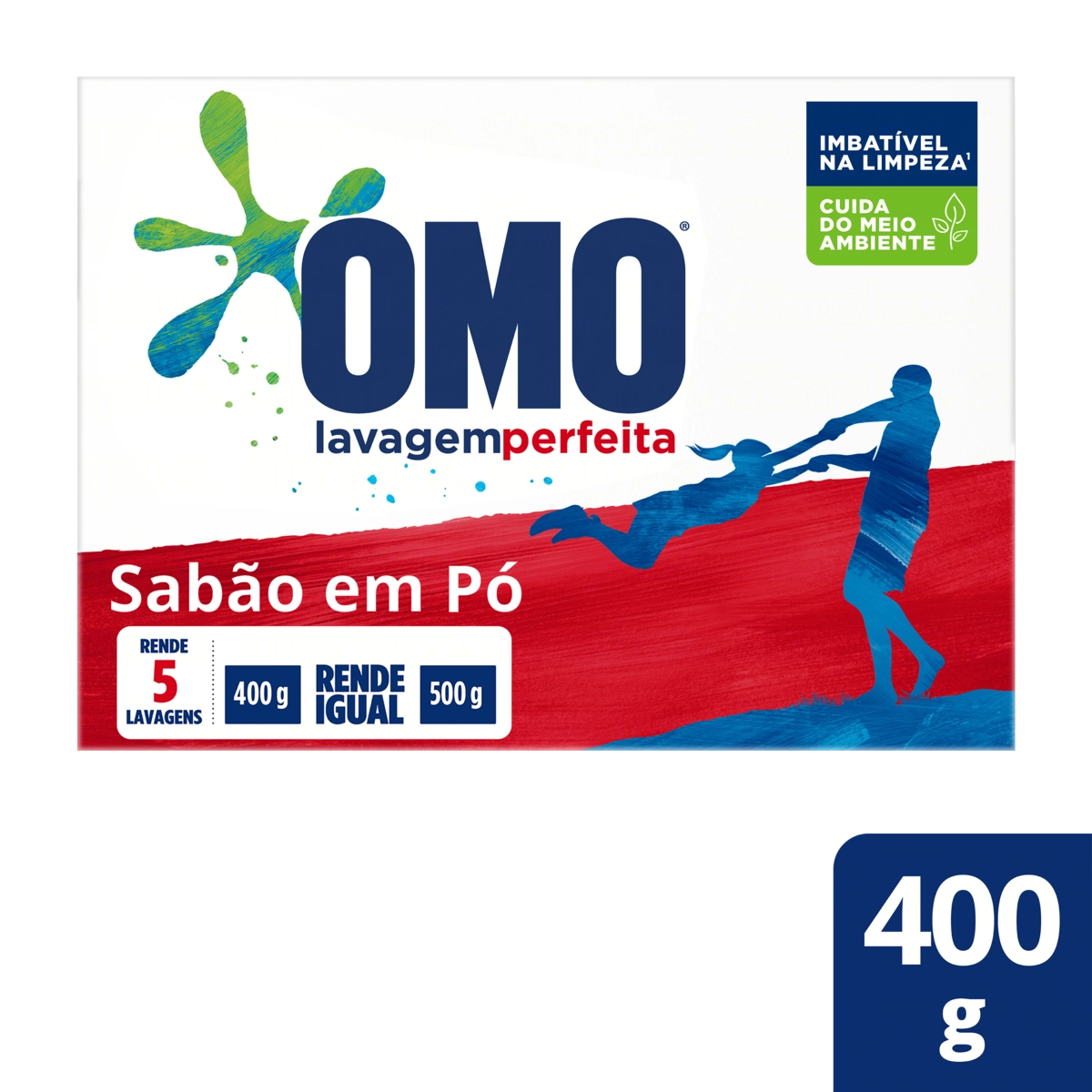 Lava Roupas Pó Omo Lavagem Perfeita Caixa 400g