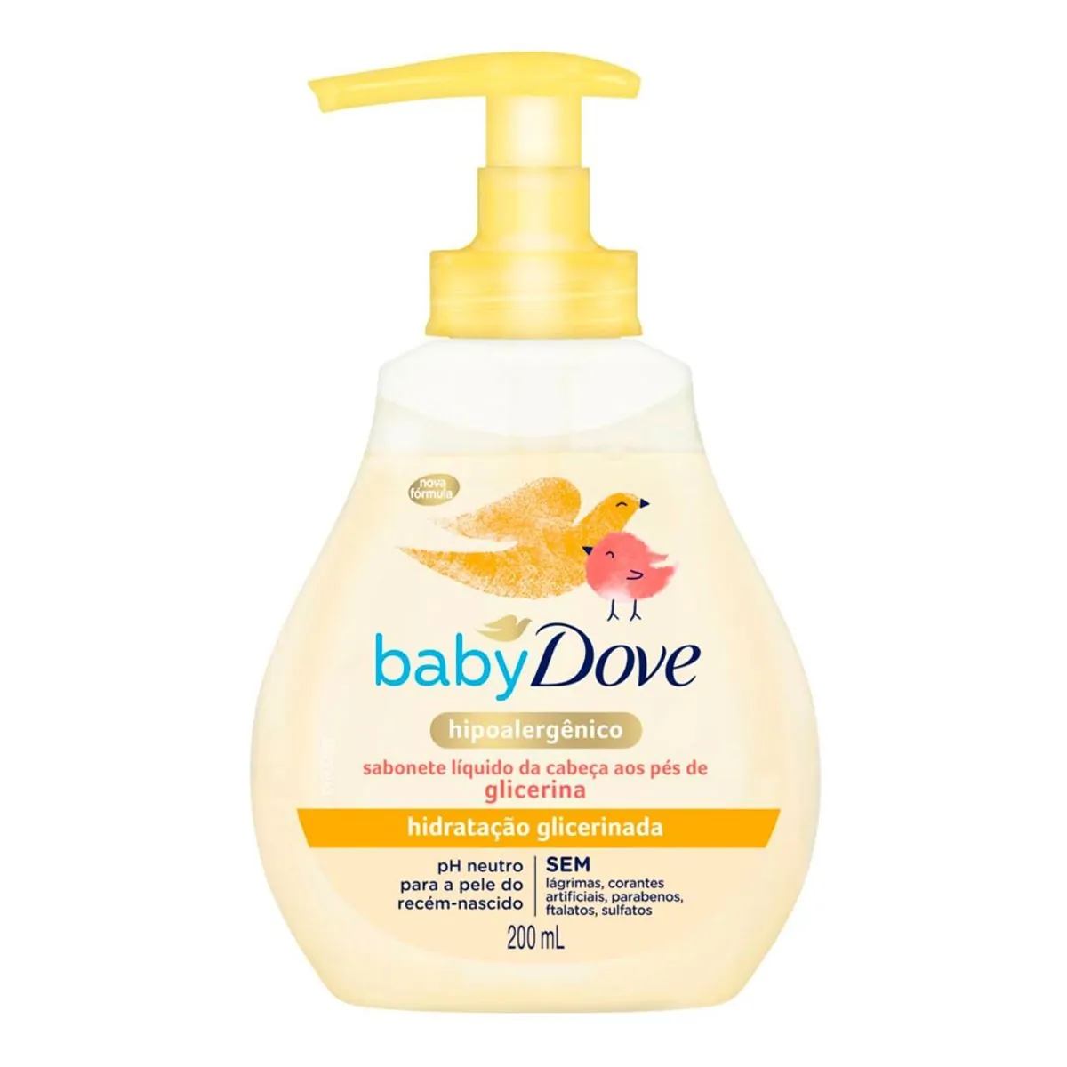 Sabonete Líquido Baby Dove Hidratação Glicerinada 200ml