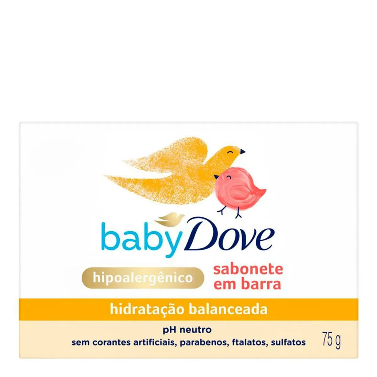 Sabonete Infantil em Barra Hidratação Balanceada DOVE Baby Caixa 75g