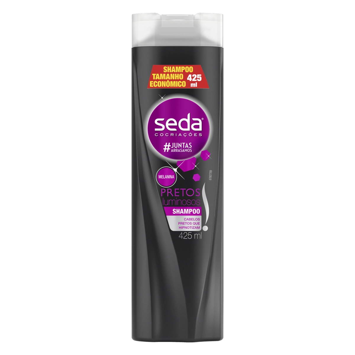 Shampoo Seda Pretos Luminosos Frasco 425ml Tamanho Econômico