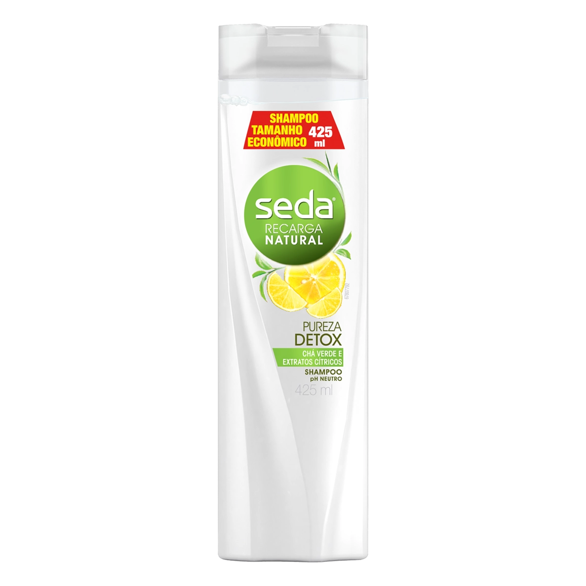 Shampoo Chá Verde E Cítricos Seda Joias Da Natureza Frasco 425ml Tamanho Econômico