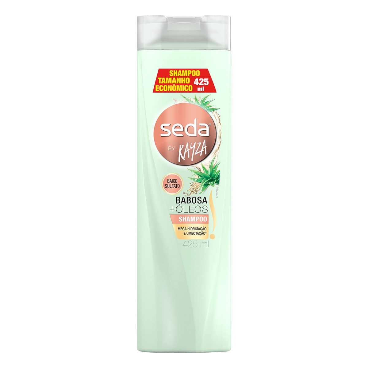 Shampoo Seda Babosa E óleos By Rayza Frasco 425ml Tamanho Econômico