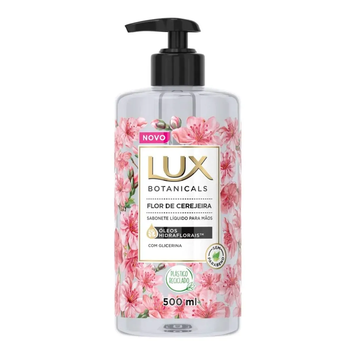 Sabonete Líquido para as Mãos Flor de Cerejeira Lux Botanicals Frasco 500ml