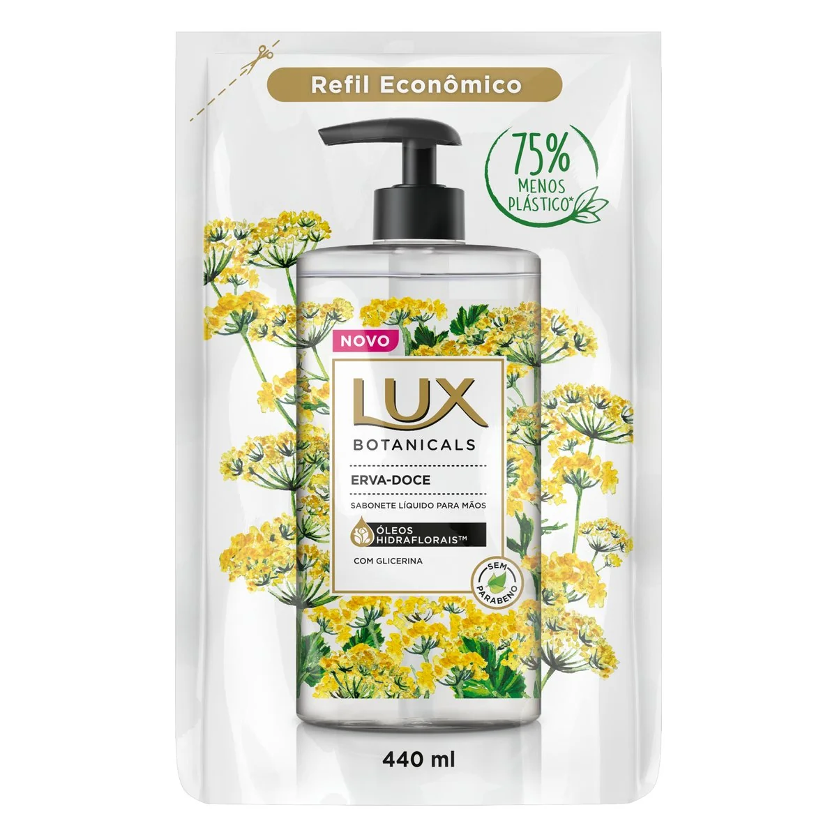 Sabonete Liquido Lux Erva Doce 440 ml