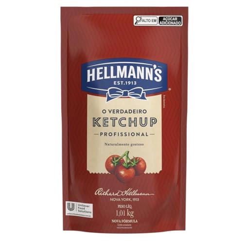 Ketchup Uso Profissional Hellmanns Sachê 1,01kg