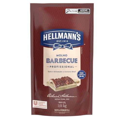 Molho Barbecue Uso Profissional Hellmanns Sachê 1,01kg
