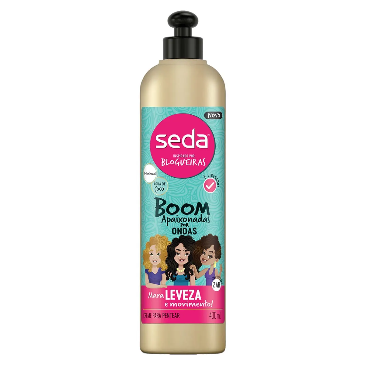 Creme para Pentear Seda Boom Apaixonadas por Ondas Frasco 400ml