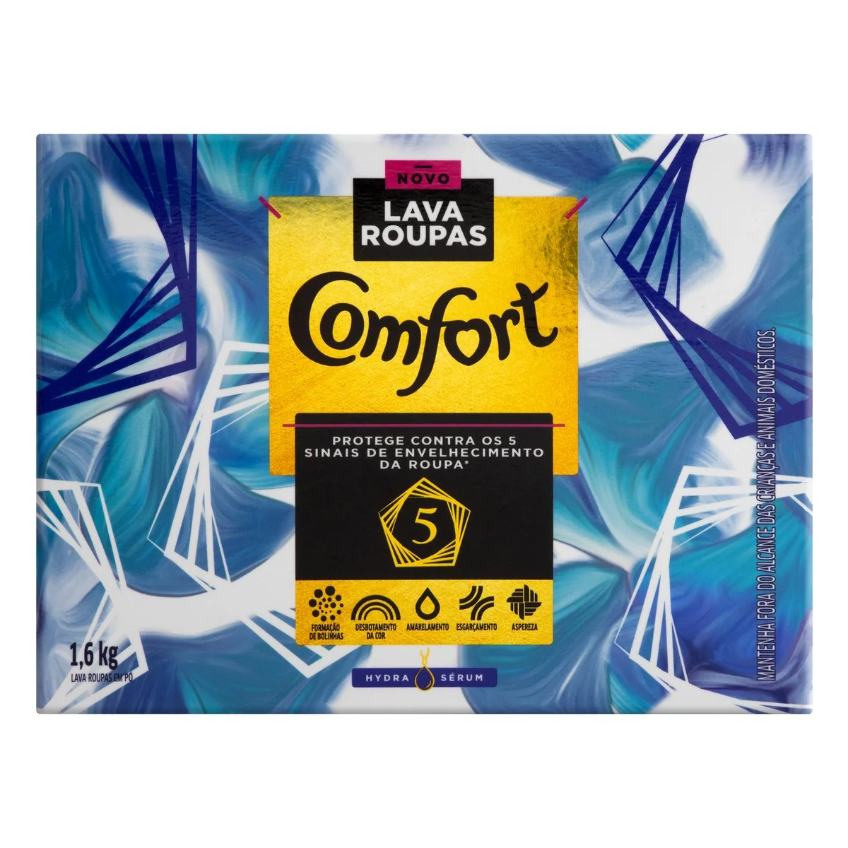 Lava Roupa em Pó Comfort Hydra Serum 1,6Kg