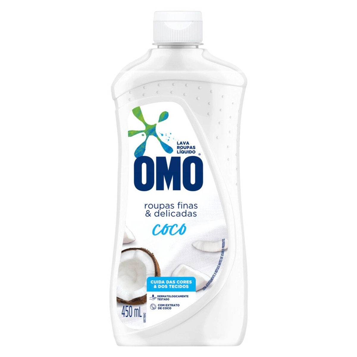 Lava Roupa Líquido Omo Roupas Finas e Delicadas Coco 450 ml