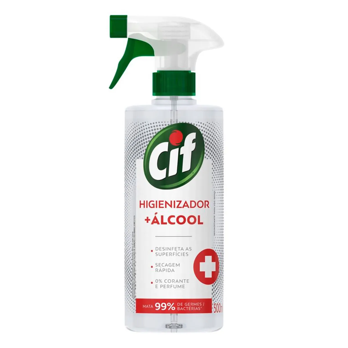 Higienizador + Álcool Cif Original Mata 99% de Germes e Bactérias 500 ml