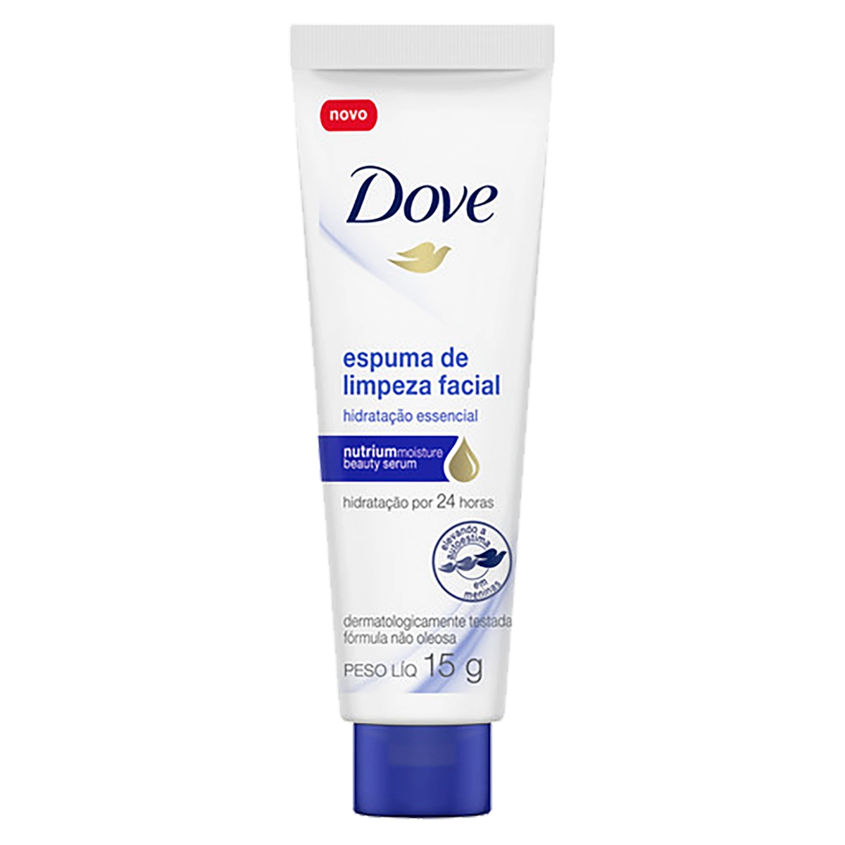 Espuma De Limpeza Hidratação Essencial Facial Dove Bisnaga 15g