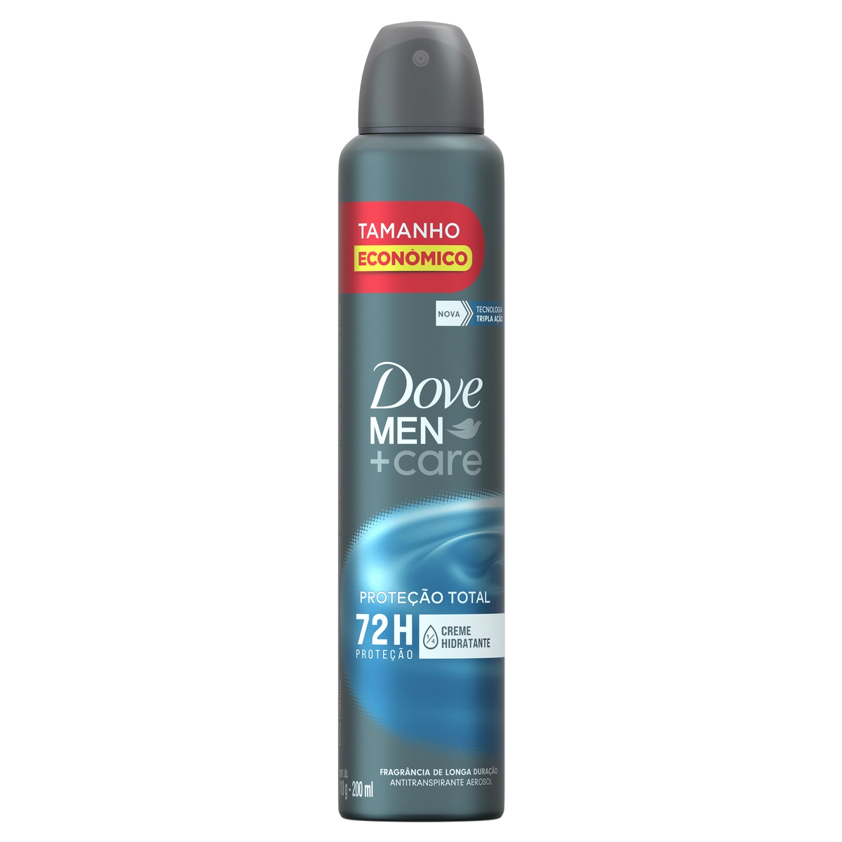 Antitranspirante Aerossol Proteção Total Dove Men Care 200ml Spray Tamanho Econômico
