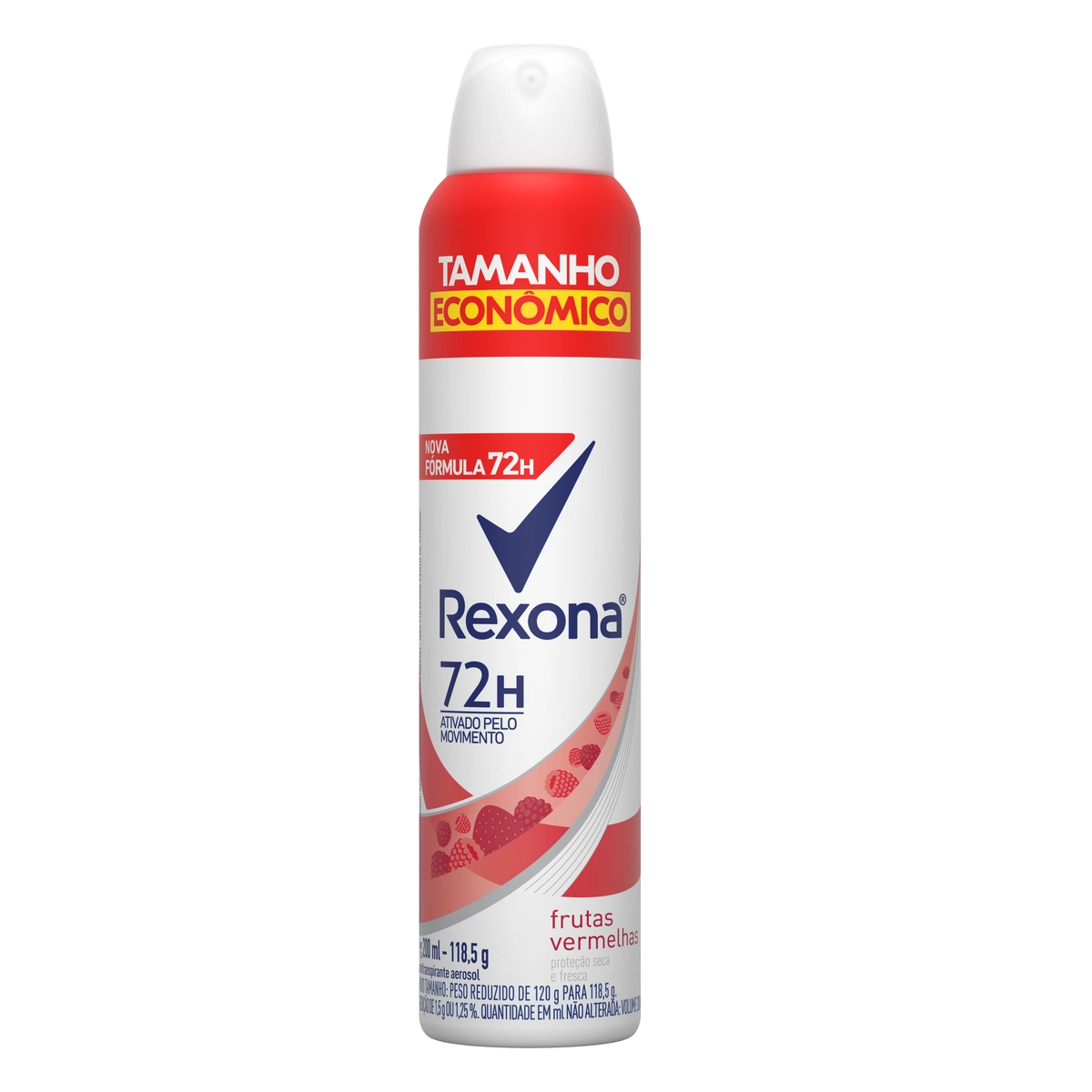 Antitranspirante Aerossol Frutas Vermelhas Rexona 200ml Spray Tamanho Econômico