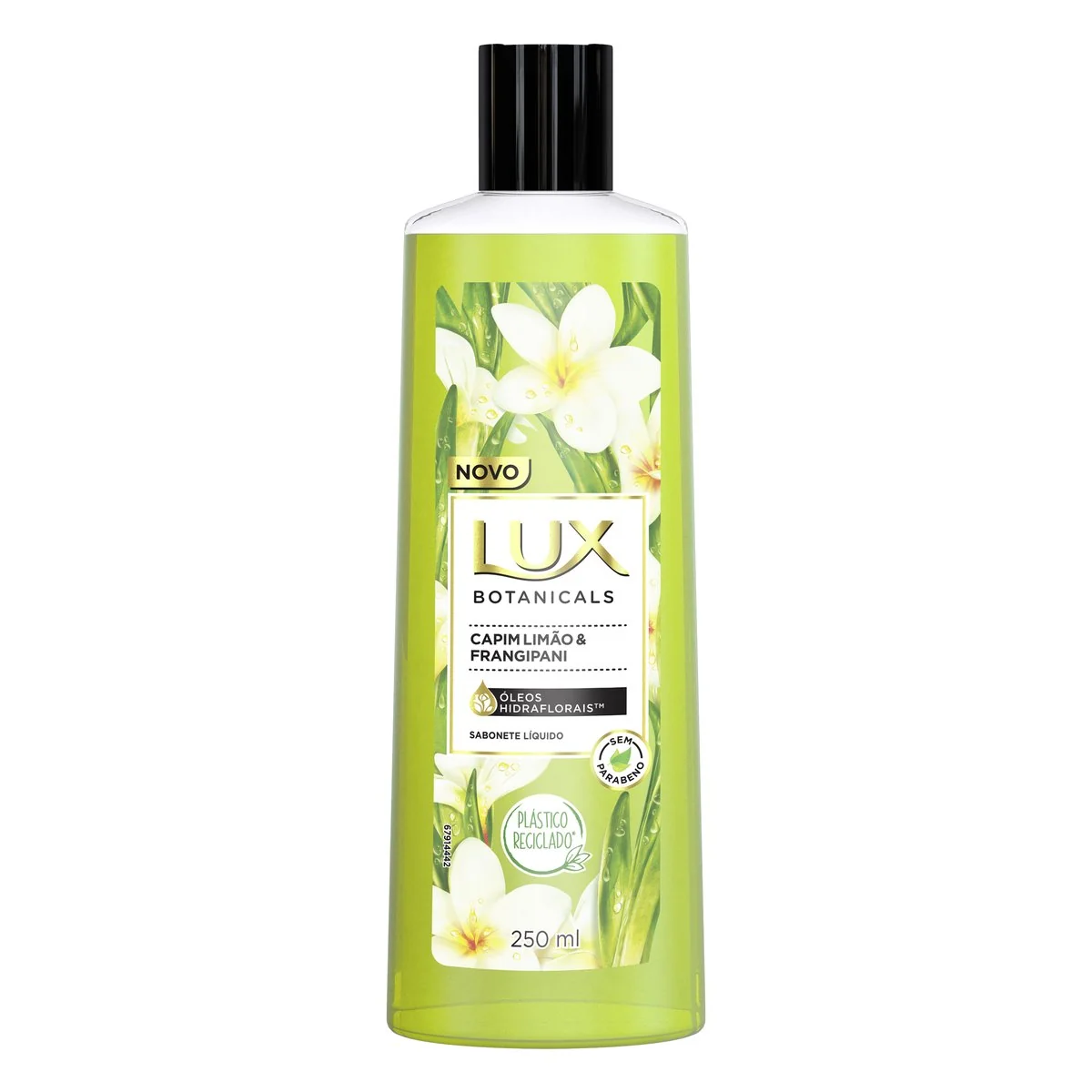Sabonete Líquido Capim Limão Frangipani Lux Botanicals Frasco 250ml