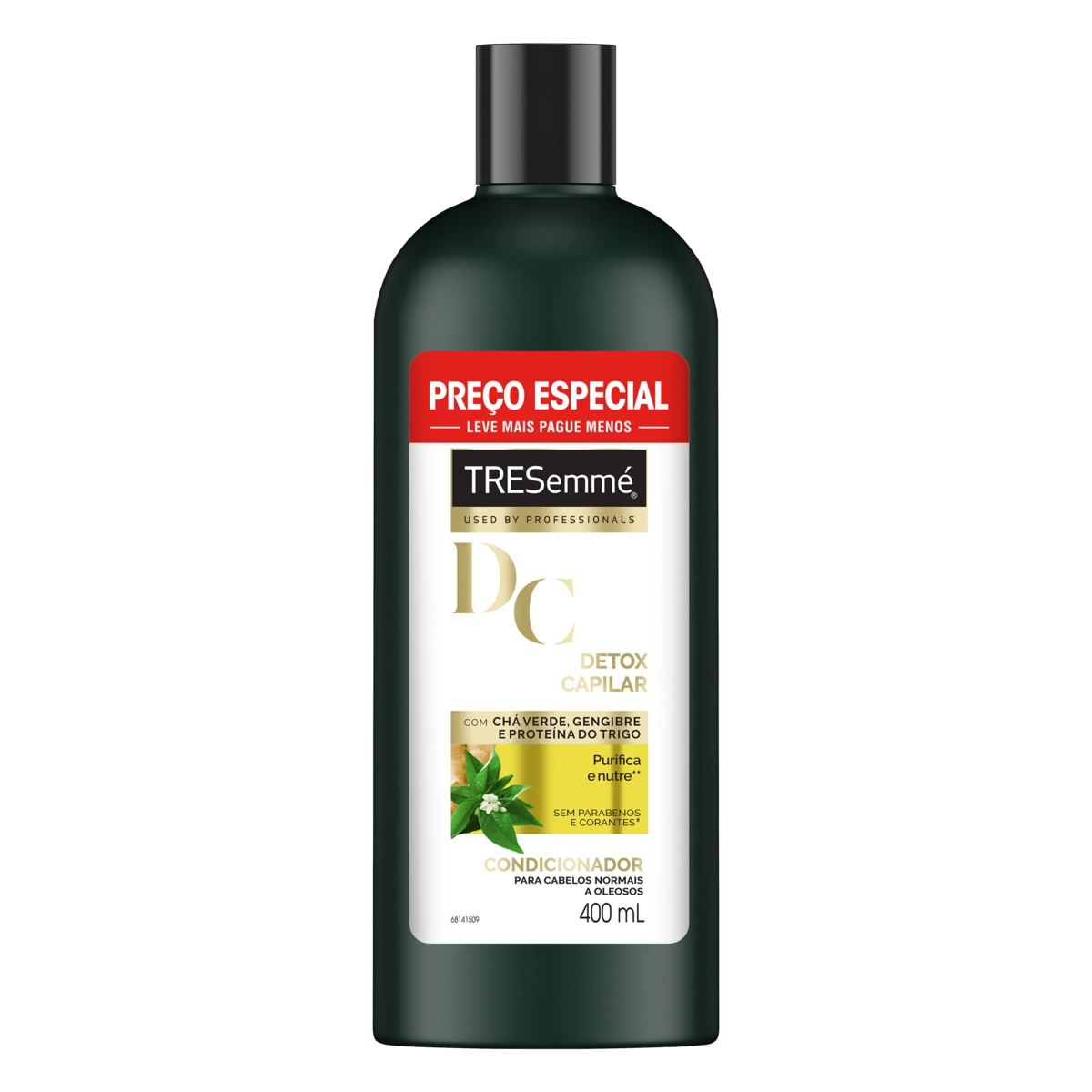 Condicionador Tresemmé Detox Capilar Frasco 400ml Leve Mais Pague Menos