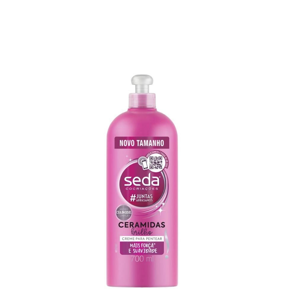 Creme Para Pentear Seda Cocriações Ceramidas Brilho Frasco 700ml