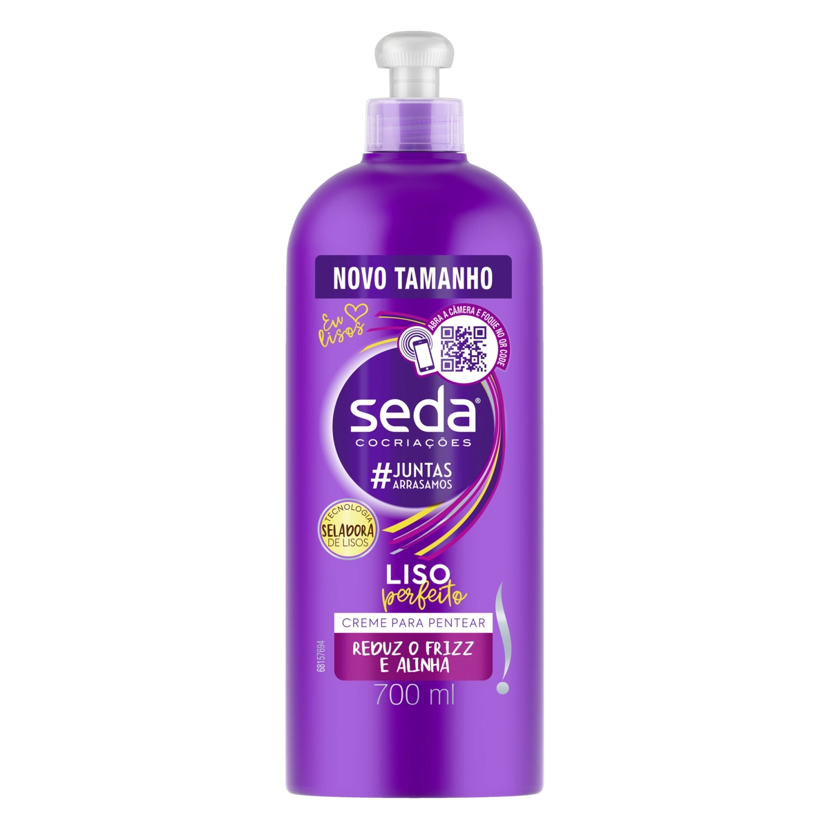 Creme Para Pentear Seda Cocriações Liso Perfeito Frasco 700ml