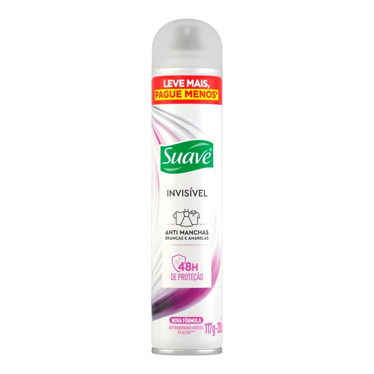 Antitranspirante Aerossol Invisível Suave 200ml Leve Mais Pague Menos