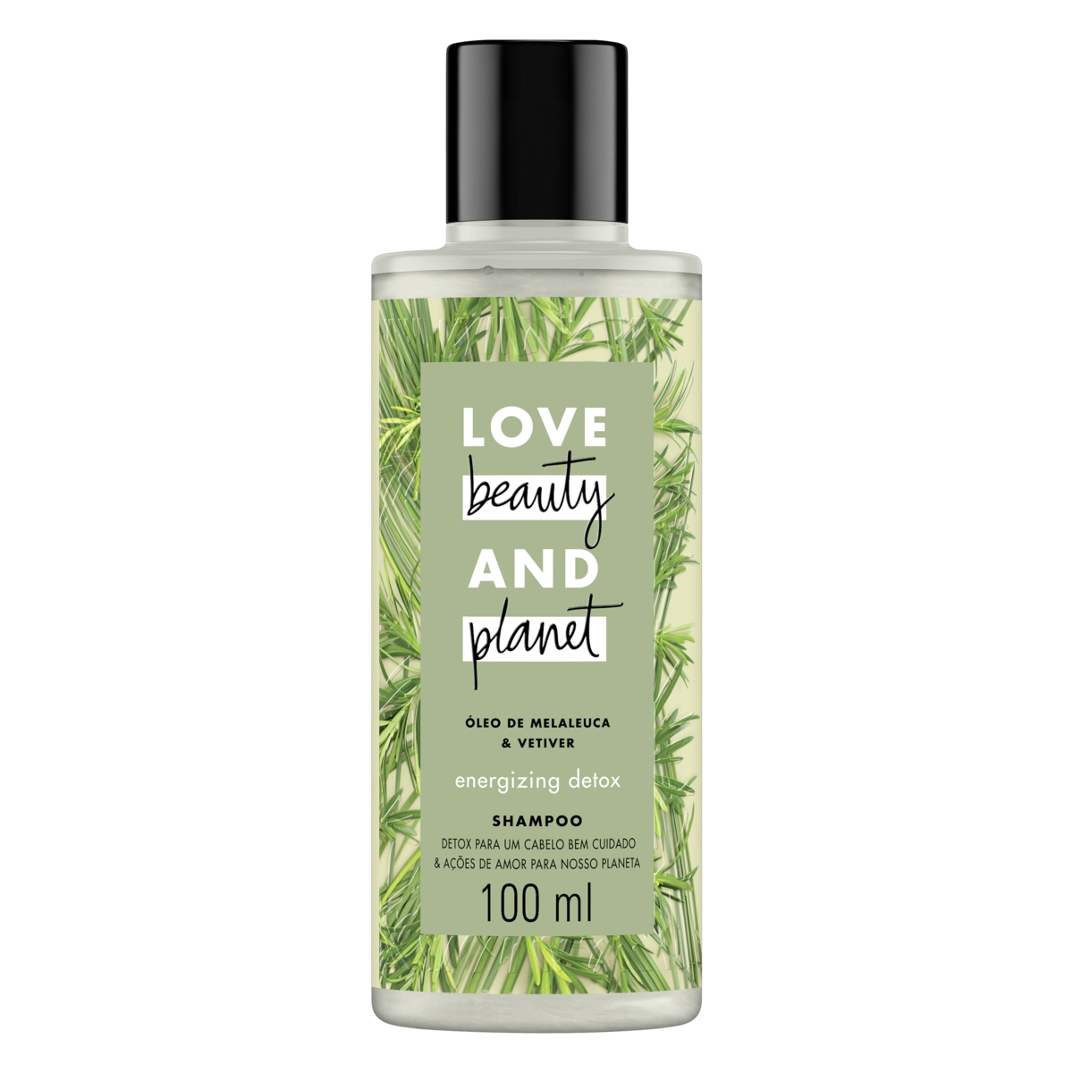 Shampoo Love Beauty Planet Energizing Detox Frasco 100ml