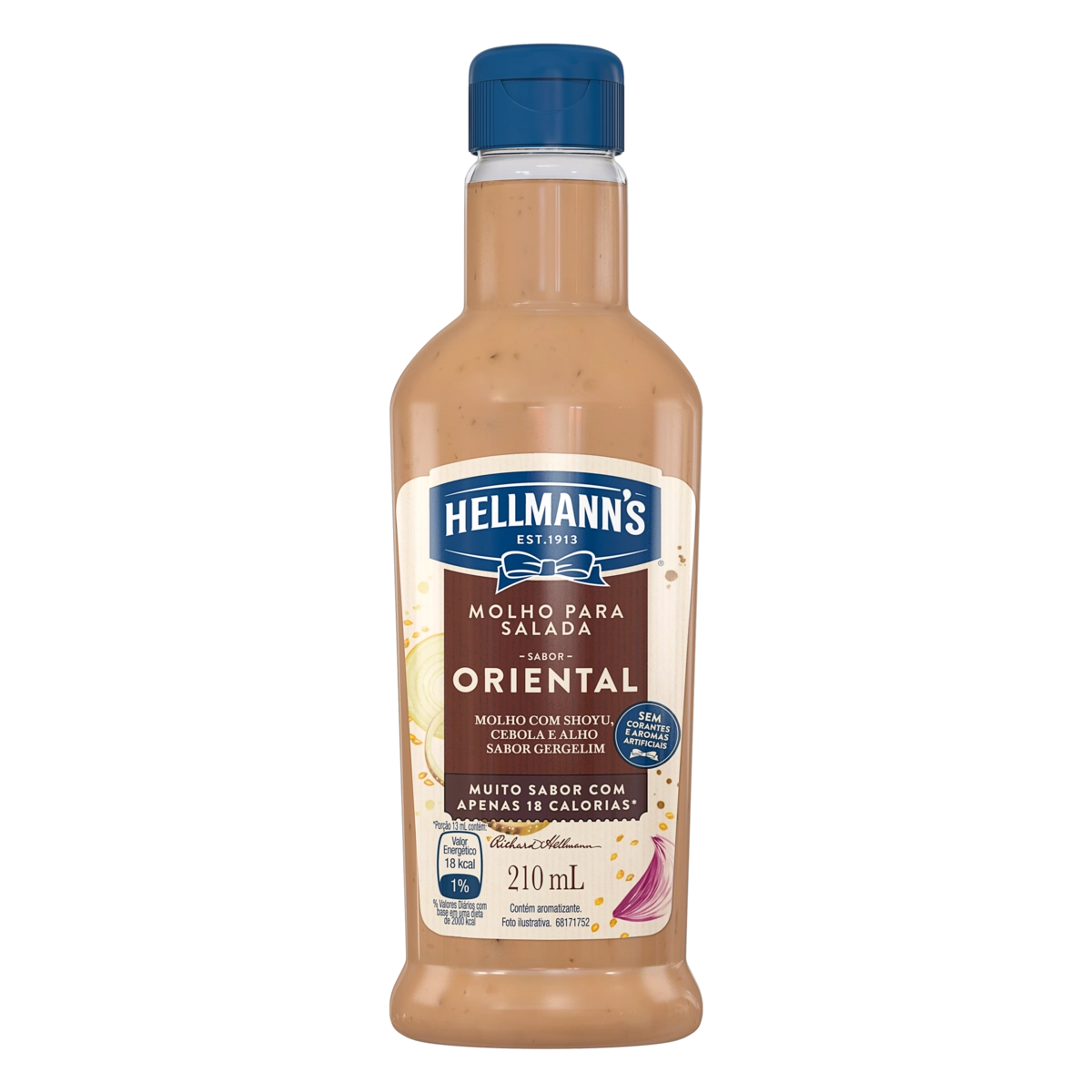 Molho para Salada Oriental Gergelim Hellmann's Squeeze 210ml