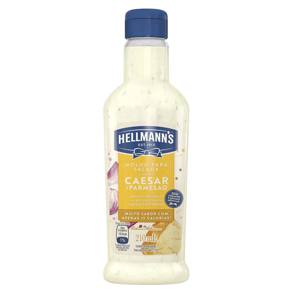 Molho de Salada Hellmanns Caesar e Parmesão 210ml