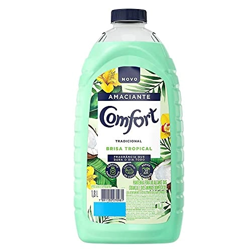 Amaciante de Roupa Diluído Tradicional Brisa Tropical Comfort Frasco 1,8l