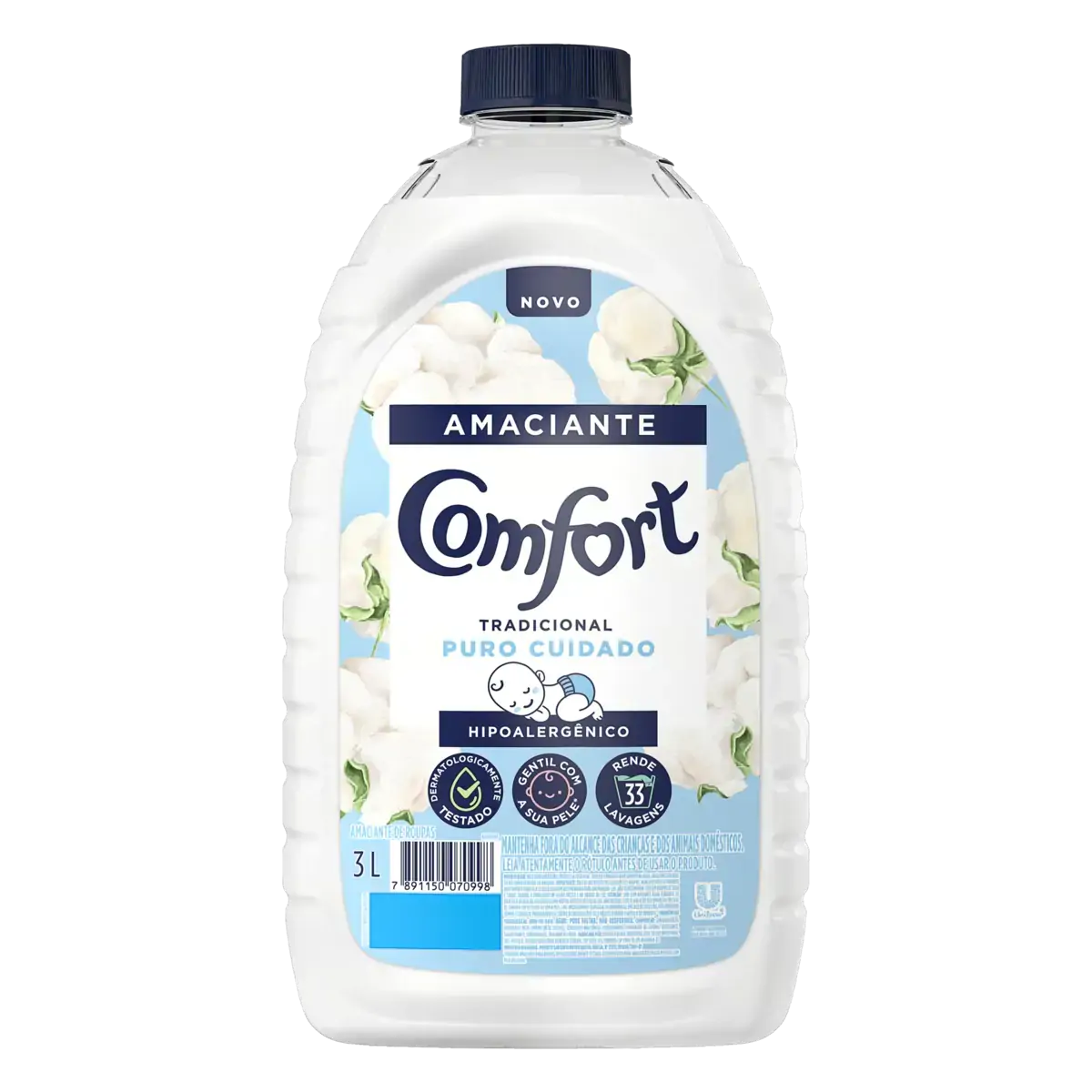 Amaciante De Roupa Puro Cuidado Comfort Frasco 3l