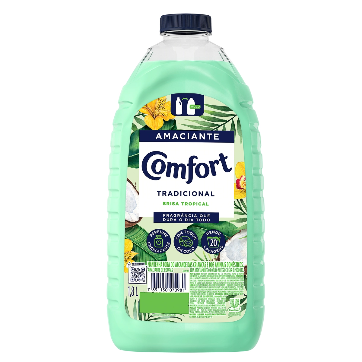 Amaciante De Roupa Brisa Tropical Comfort Frasco 3l