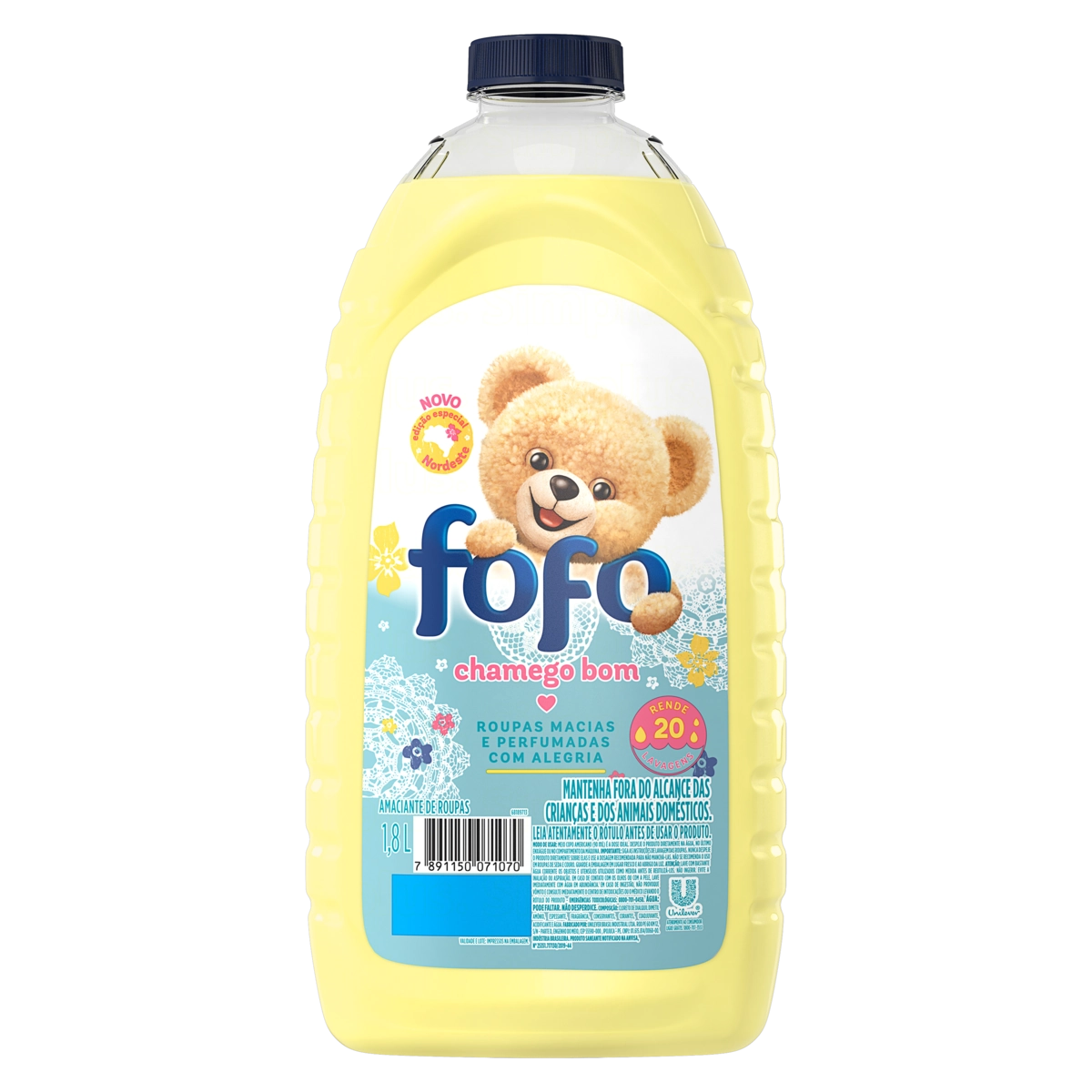 Amaciante De Roupa Diluído Chamego Bom Fofo Frasco 1,8l