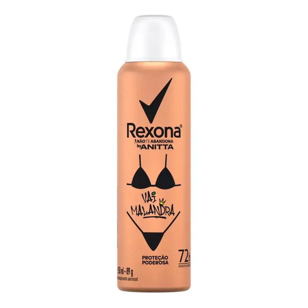 Desodorante Antitranspirante Aerosol Rexona Vai Malandra by Anitta 150ml