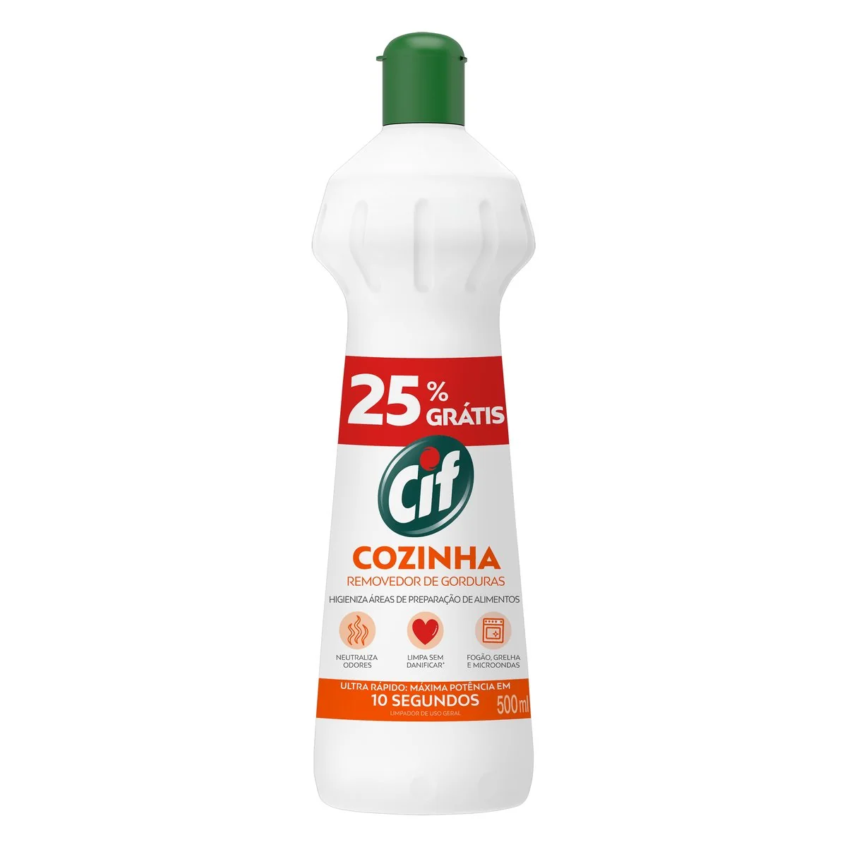 Desengordurante Cif 500ml 25% Grátis