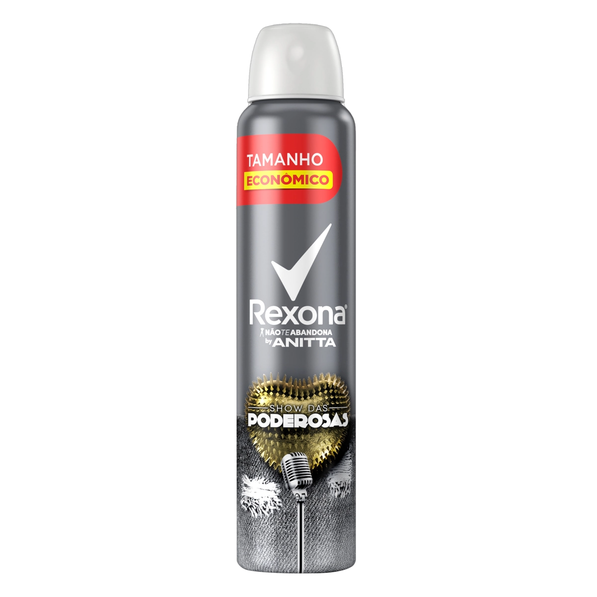 Antitranspirante Aerossol Show Das Poderosas Rexona By Anitta 200ml Spray Tamanho Econômico