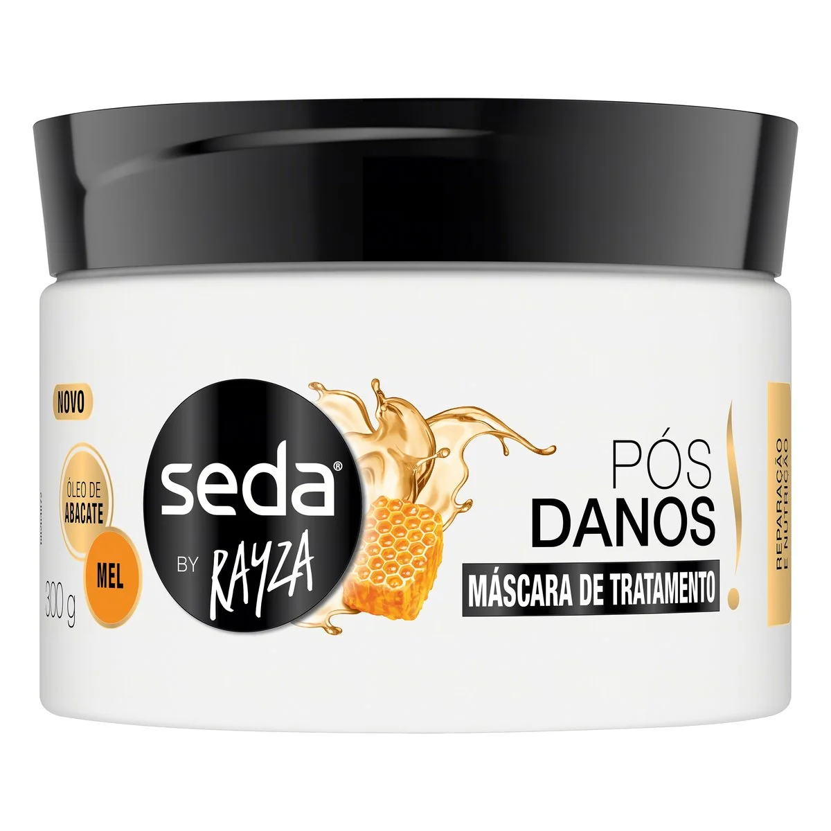 Máscara de Tratamento Seda Pós-Danos By Rayza Pote 270 ml