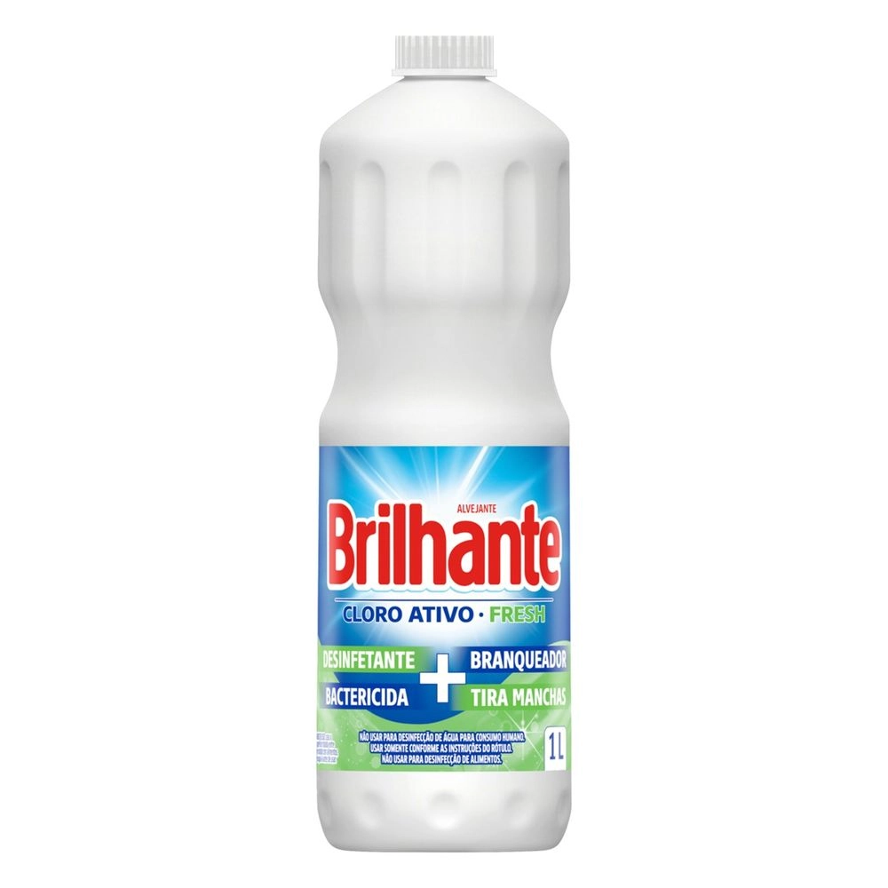 Alvejante Uso Geral Com Cloro Fresh Brilhante Frasco 1l