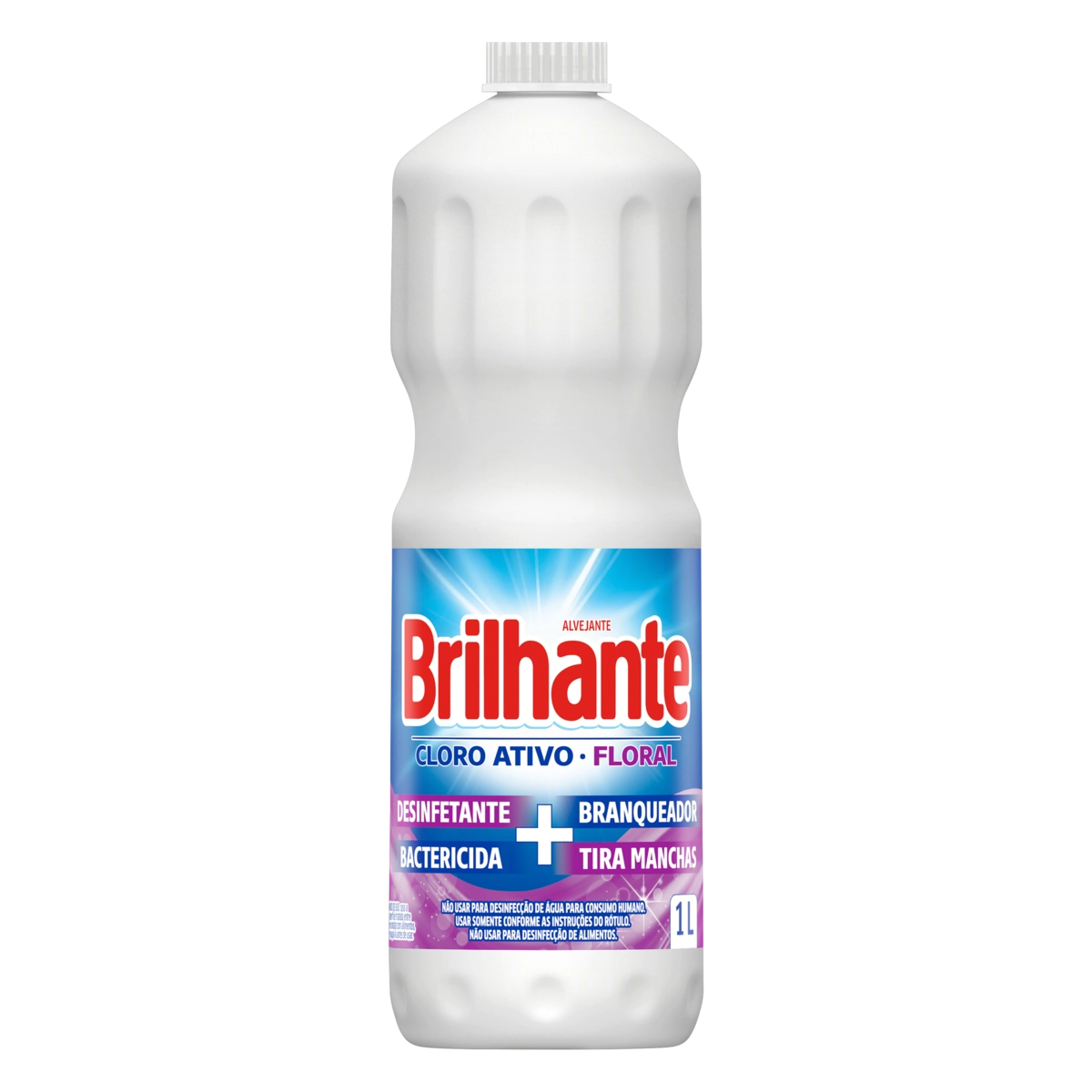 Alvejante Uso Geral Com Cloro Floral Brilhante Frasco 1l