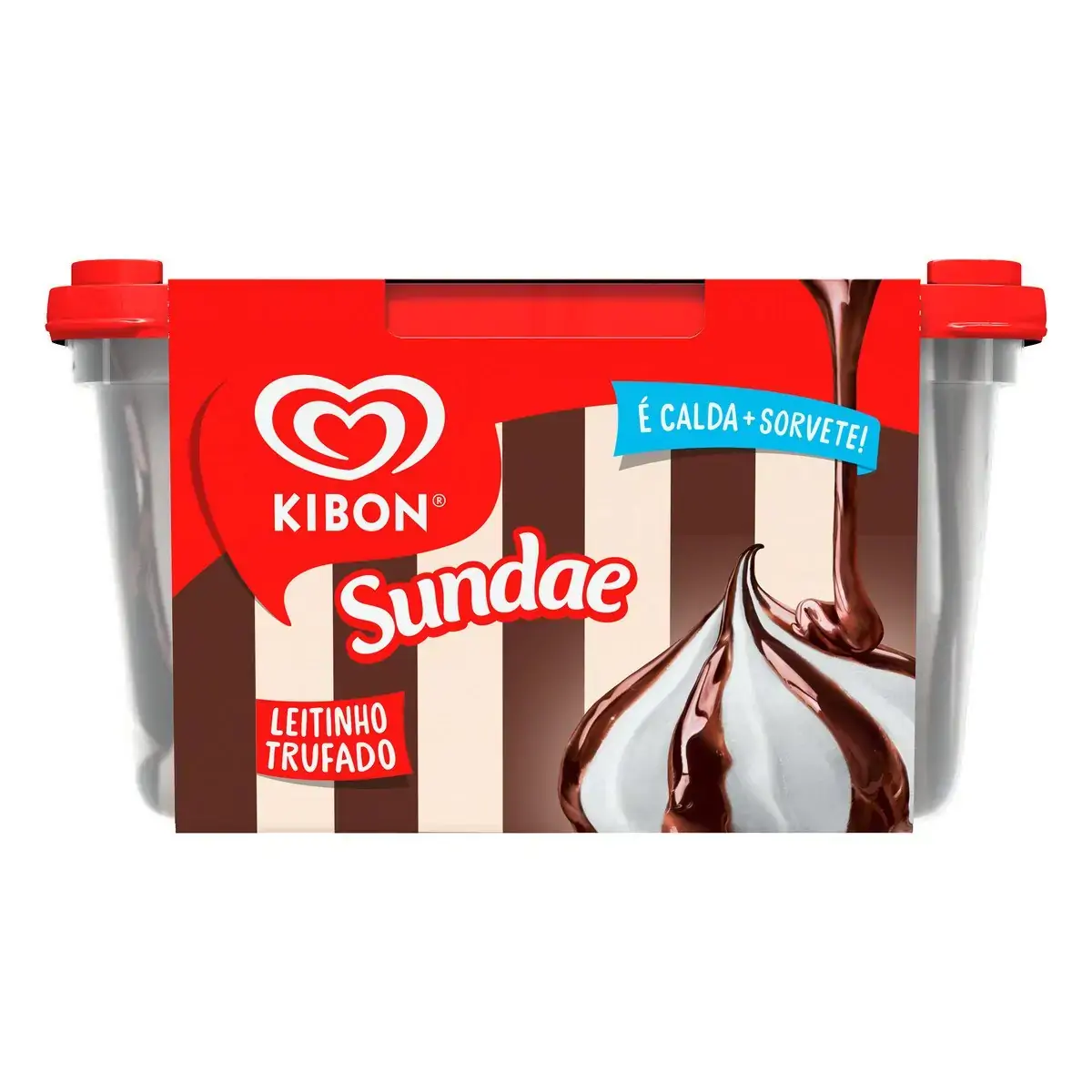 Sorvete Sundae Leitinho Trufado Kibon Pote 1,4l