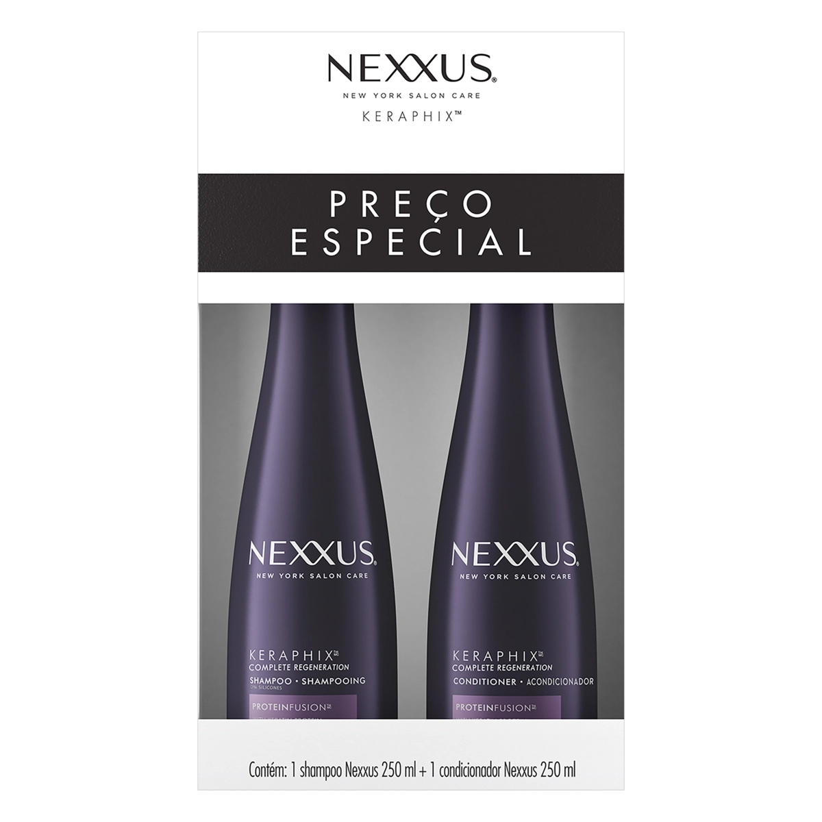 Kit Shampoo Condicionador Nexxus Keraphix 250ml Cada