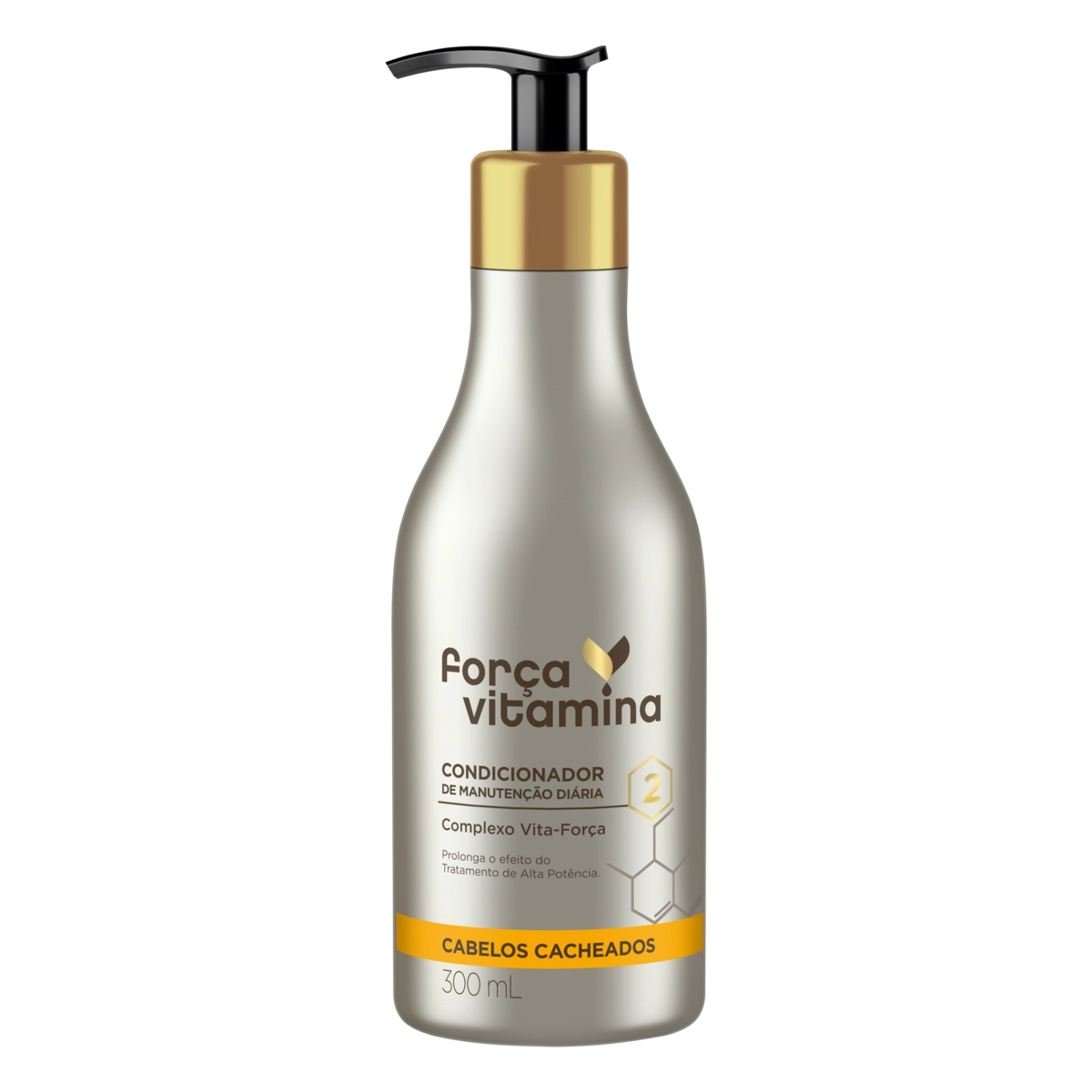 Condicionador Força Vitamina Cabelos Cacheados 300ml