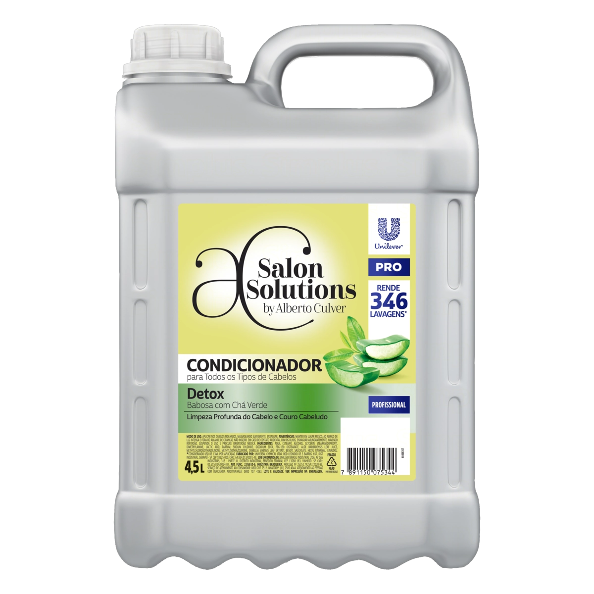 Condicionador Babosa Com Chá Verde Ac Salon Solutions Detox Pro Galão 4,5l