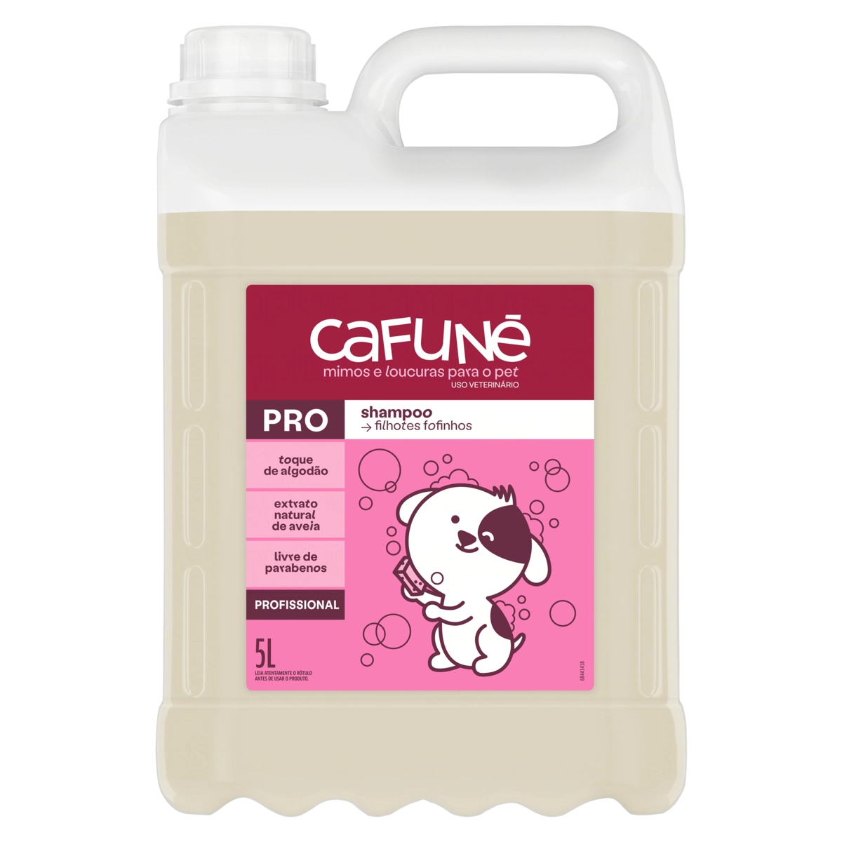 Shampoo Uso Veterinário Filhotes Aveia Cafuné Pro Galão 5l