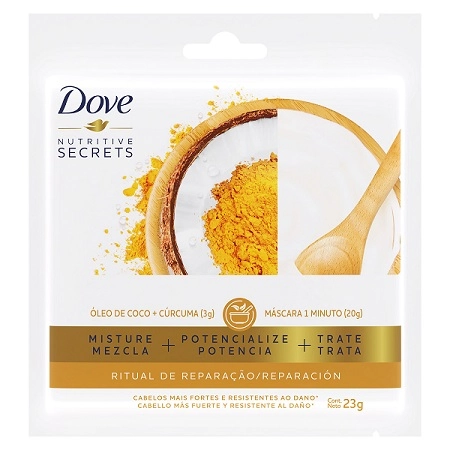 Máscara de Tratamento Dove Nutritive Secrets Ritual de Reparação Envelope 23g