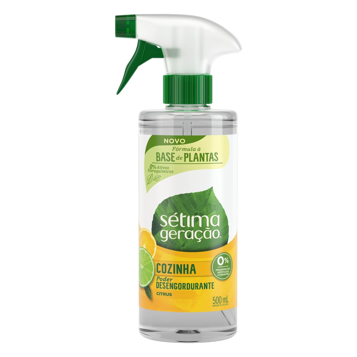 Limpador De Cozinha SÉTIMA GERAÇÃO Poder Desengordurante Citrus Com Burrifador 500ml