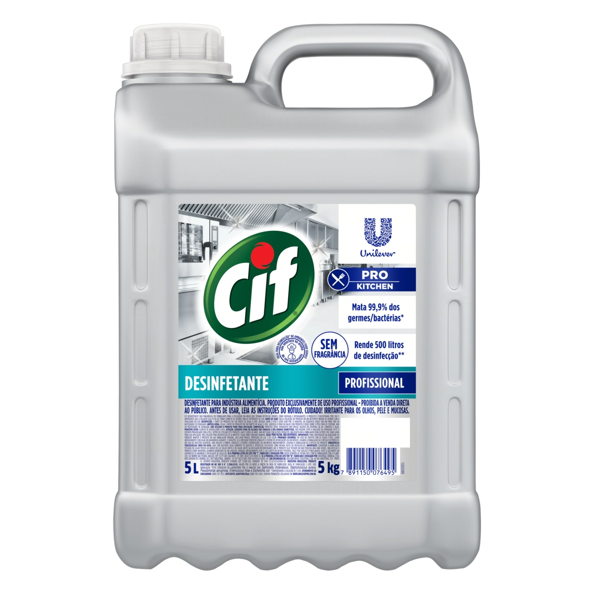 Desinfetante Sem Fragrância Cif Pro Kitchen Galão 5l