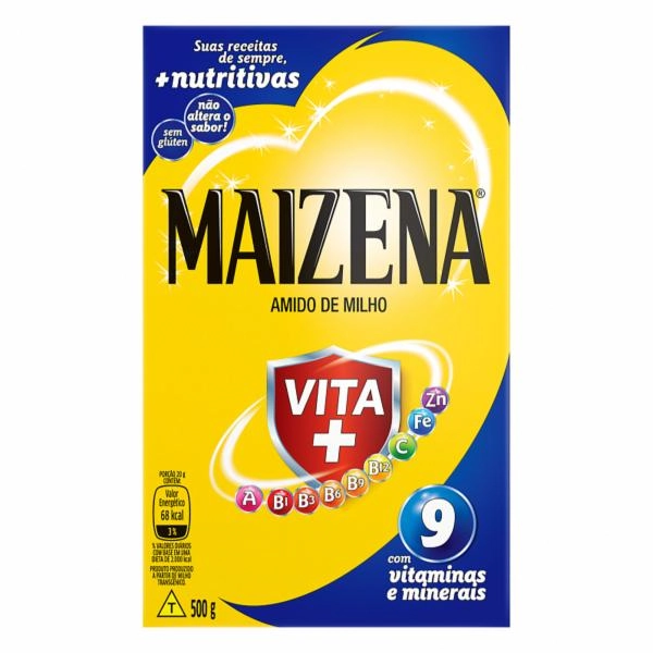 Amido de Milho Maizena Vita+ Caixa 500g
