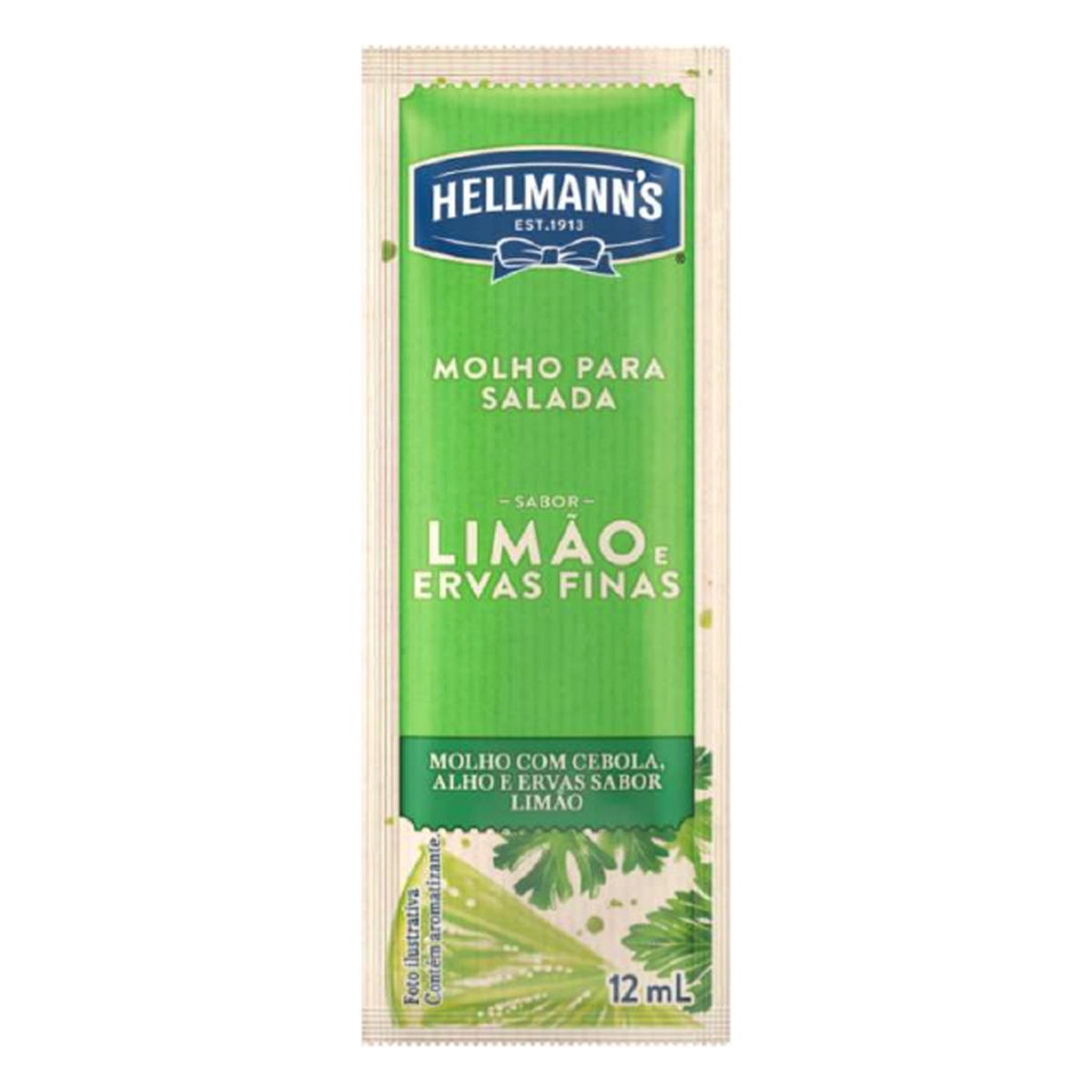 Molho Para Salada Limão E Ervas Finas Hellmanns Sachê 12ml