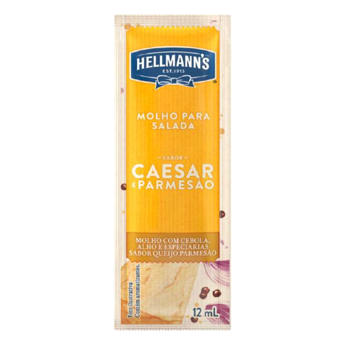 Molho Para Salada Caesar Parmesão Hellmanns Sachê 12ml