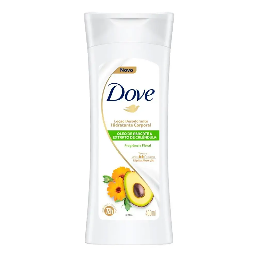Loção Desodorante Hidratante Corporal Óleo de Abacate & Calêndula Dove 400ml